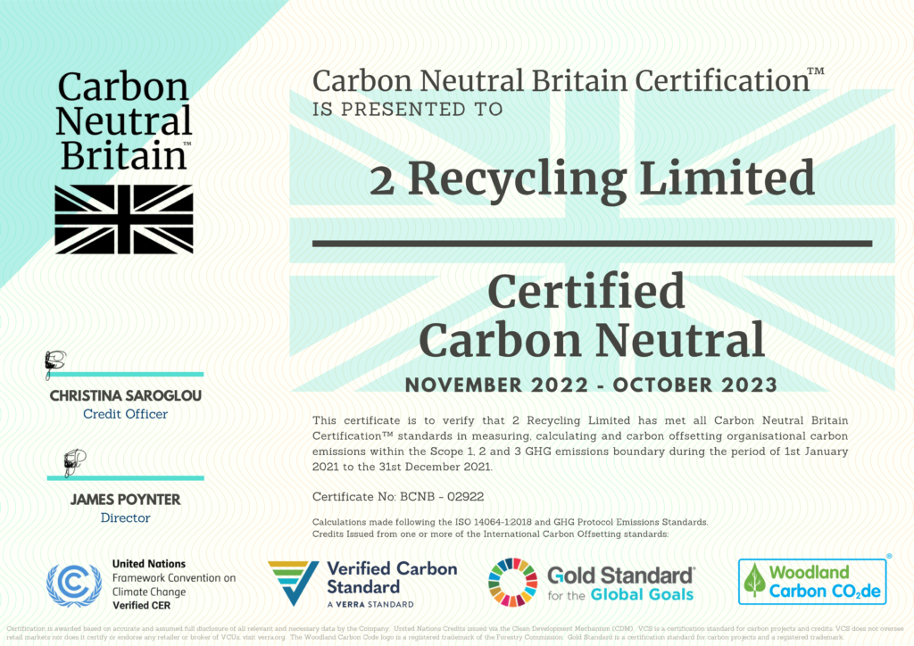 Carbon Neutral 2 Recycling Ltd